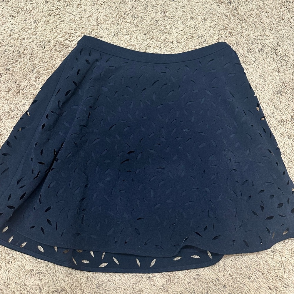Banana Republic Midnight Blue Skater Skirt 0P